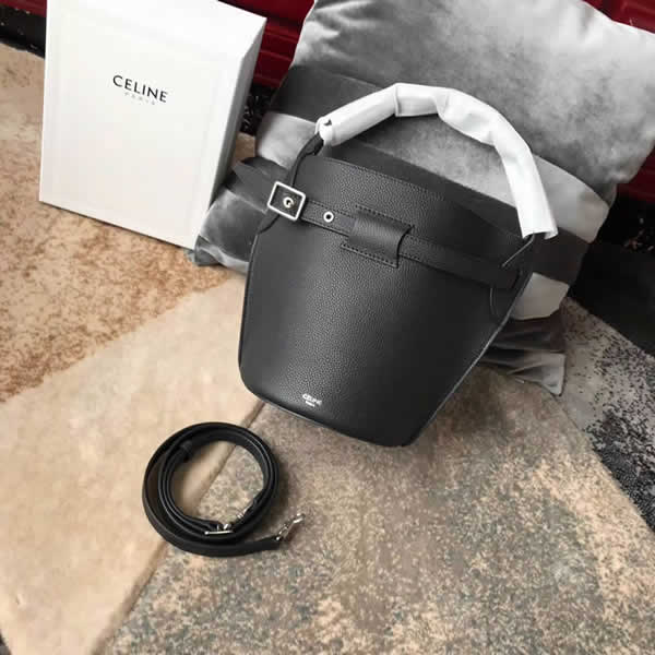 2019 New Celine Black Nano Bigbag Bucket Crossbody Bag